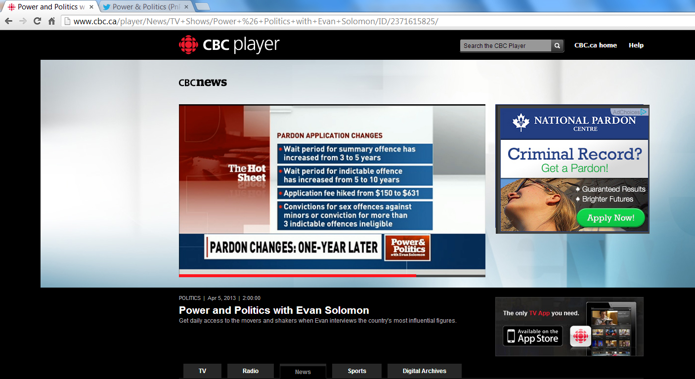 Pardon Changes CBC 1