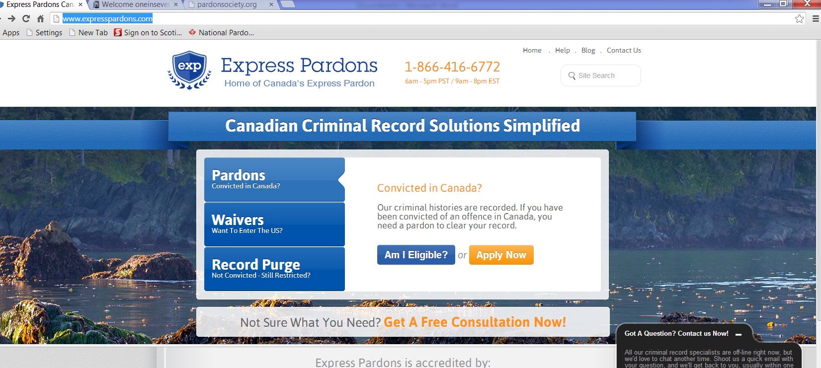Express Pardons Website